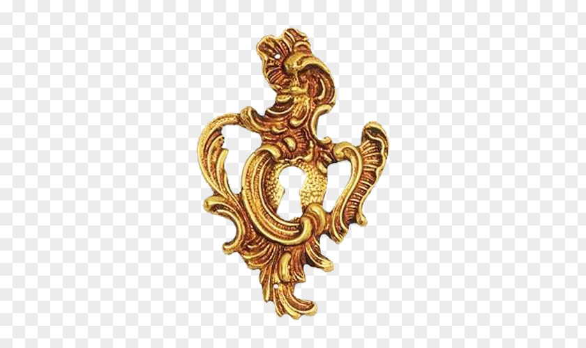 Brass 01504 Gold Body Jewellery Brooch PNG