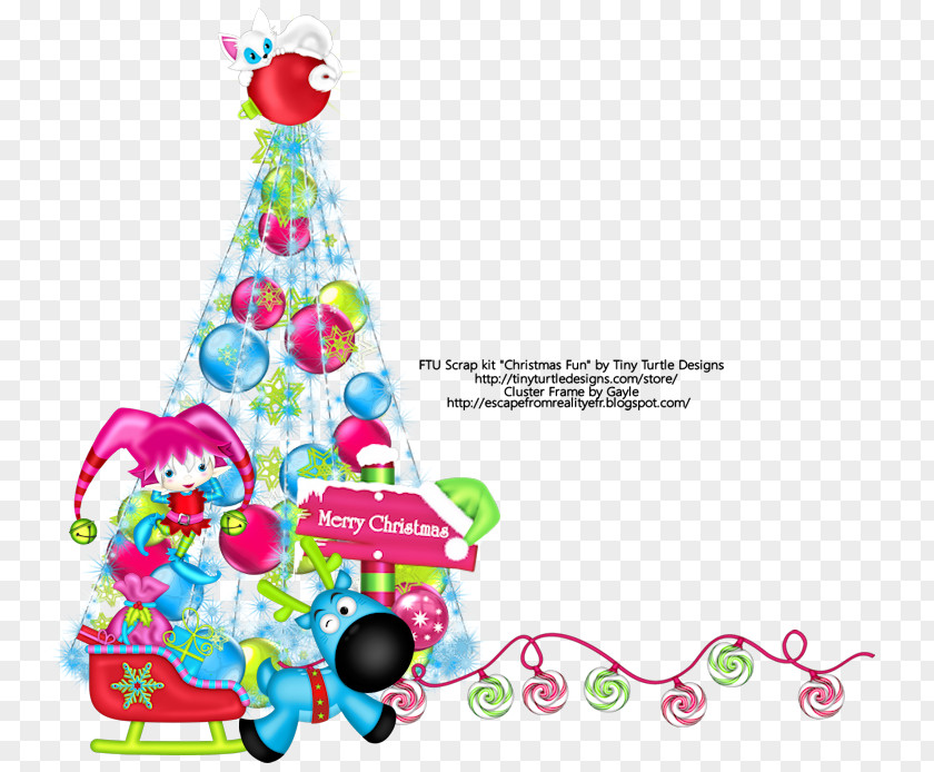 Christmas Tree Party Hat Ornament Clip Art PNG