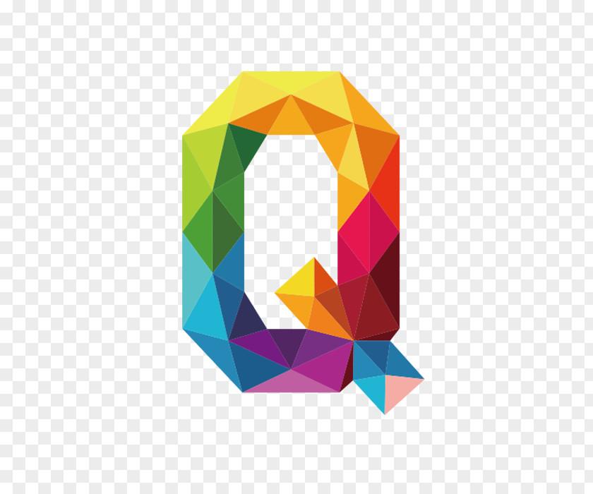 Colorful Letters Q 0 Number Clip Art PNG