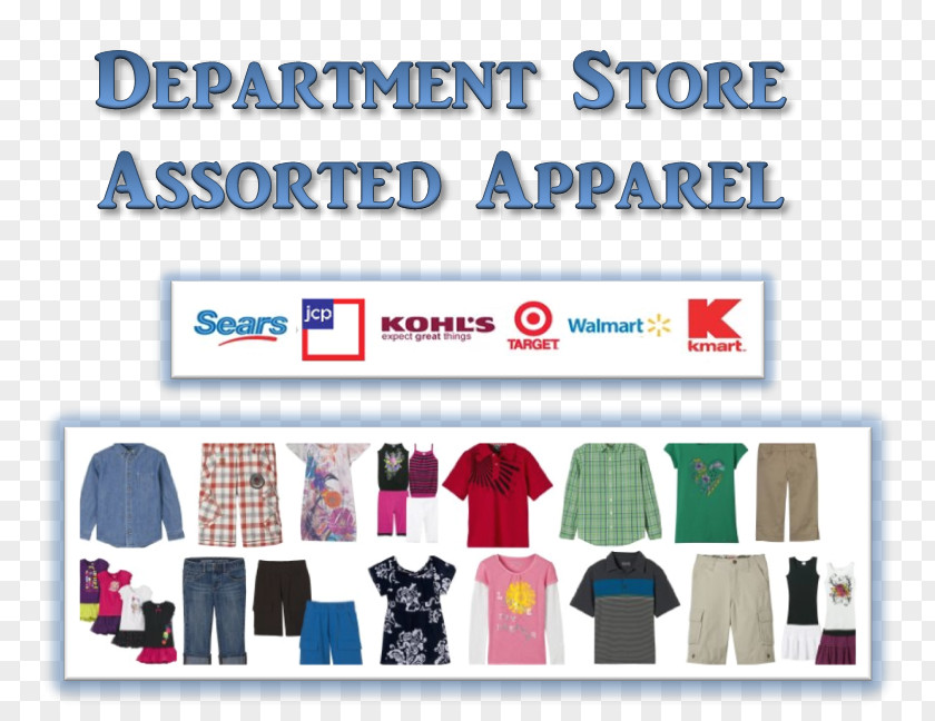 Department Store T-shirt Children's Clothing Sizes PNG