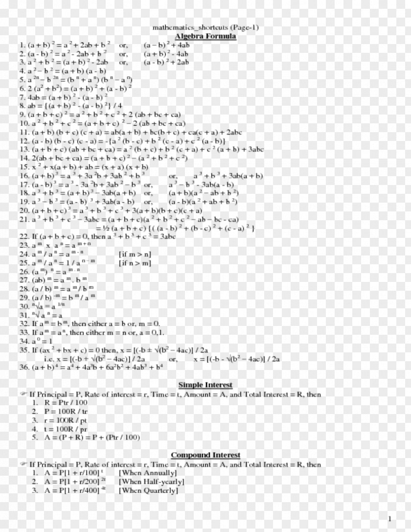 Handwritten Math Formula Mathematics Algebraic Equation Elementary Algebra PNG