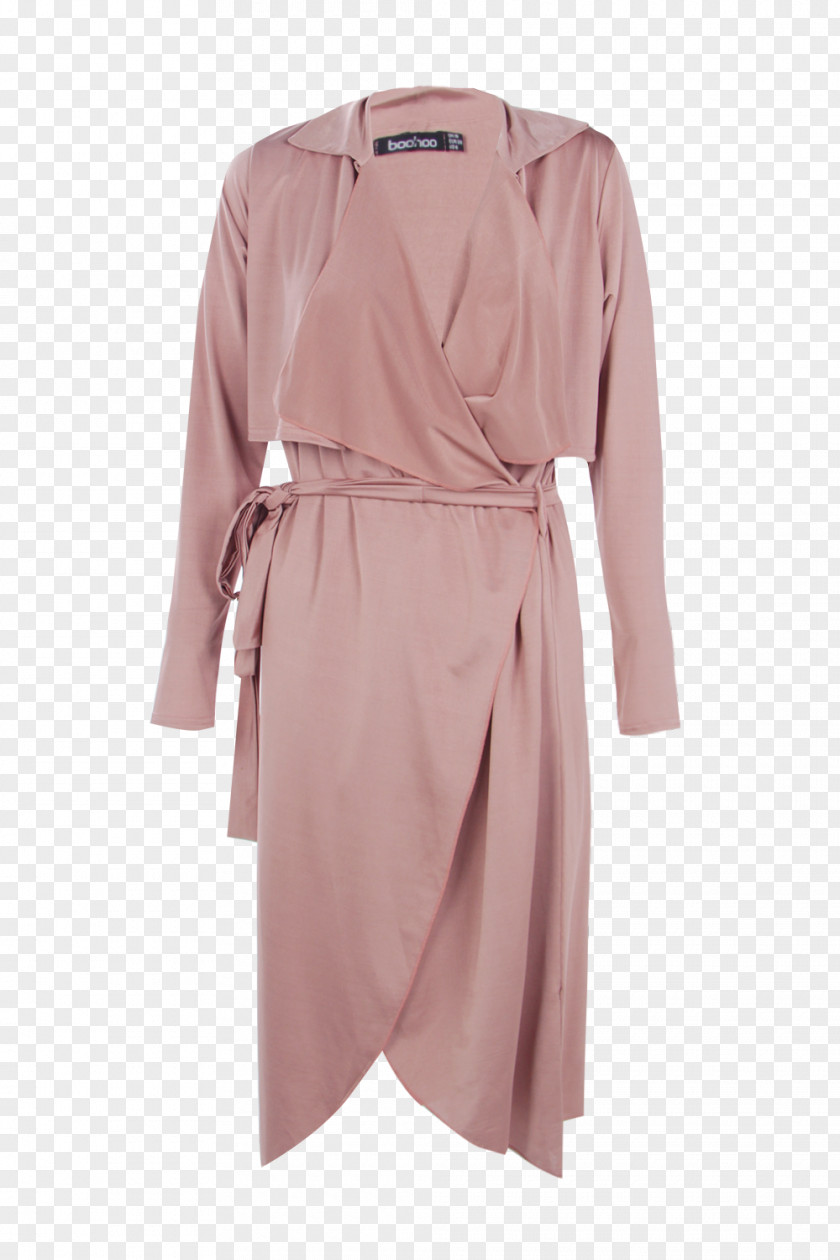Dress Robe Sleeve Pink M Coat PNG