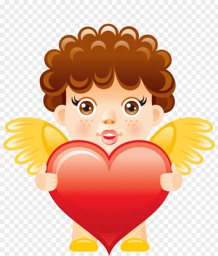 Angel With Heart Free Clipart Picture Clip Art PNG