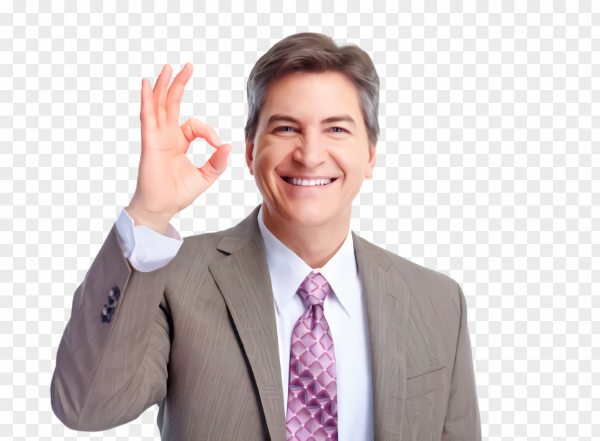 Business Suit Finger Gesture White-collar Worker Businessperson Thumb PNG