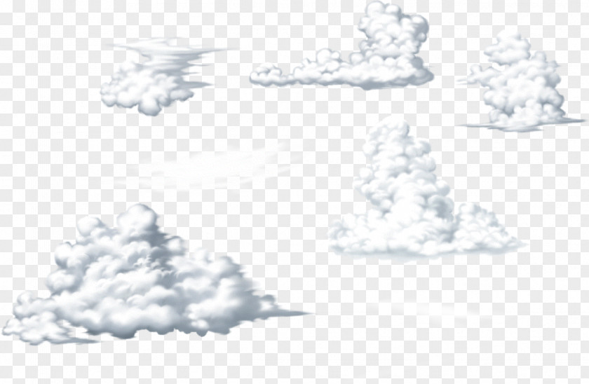 Creative Clouds White Cloud Computing PNG