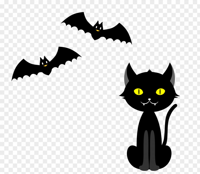 Halloween Material Black Cat Whiskers Clip Art PNG