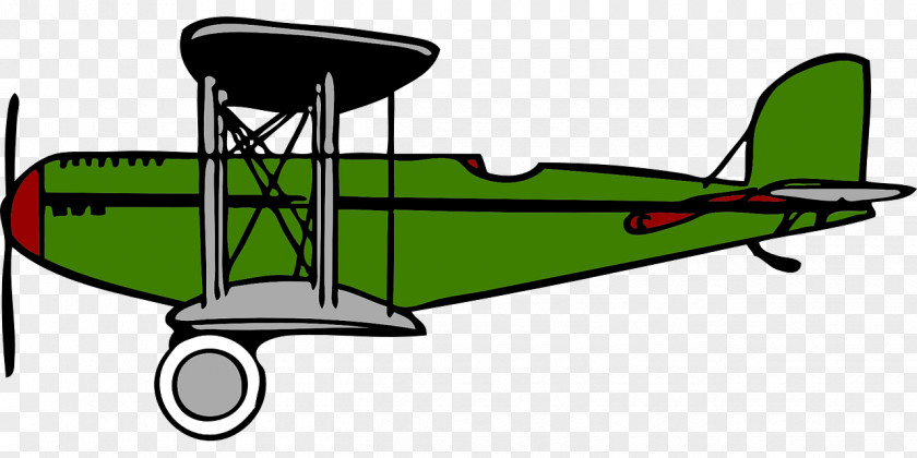 Airplane Clip Art Fixed-wing Aircraft Biplane Image PNG