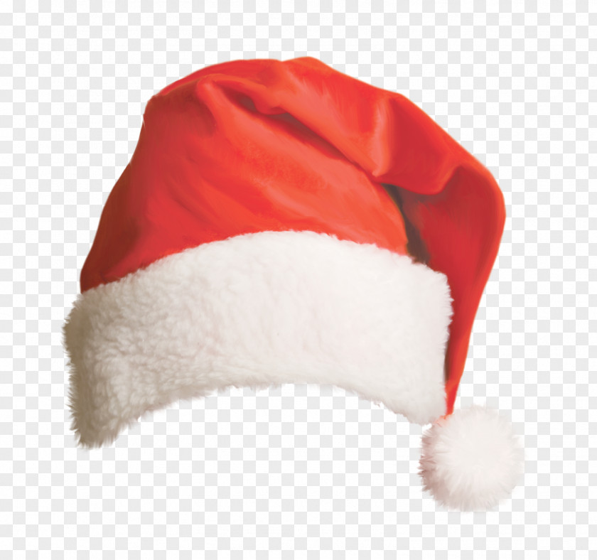 Beautiful Red Christmas Hat Santa Claus Bonnet PNG