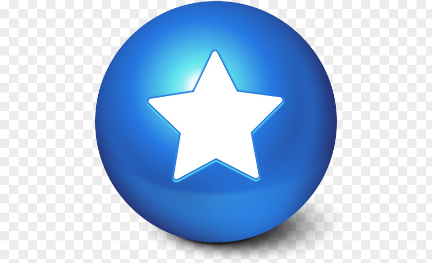 Blue Star Ball Favorites Icon Apple Image Format Skin PNG