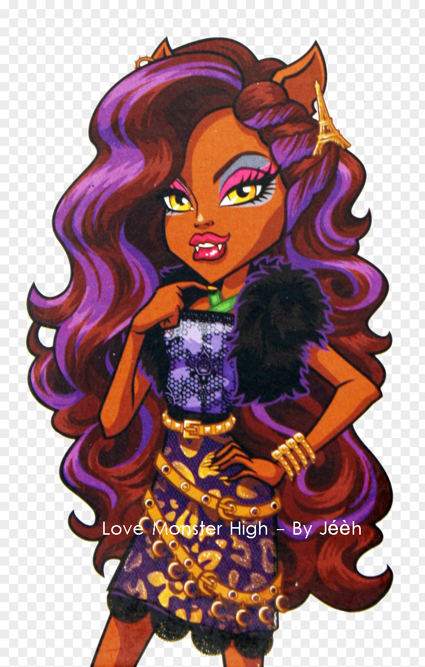 Doll Monster High Original Gouls CollectionClawdeen Wolf Cleo DeNile PNG