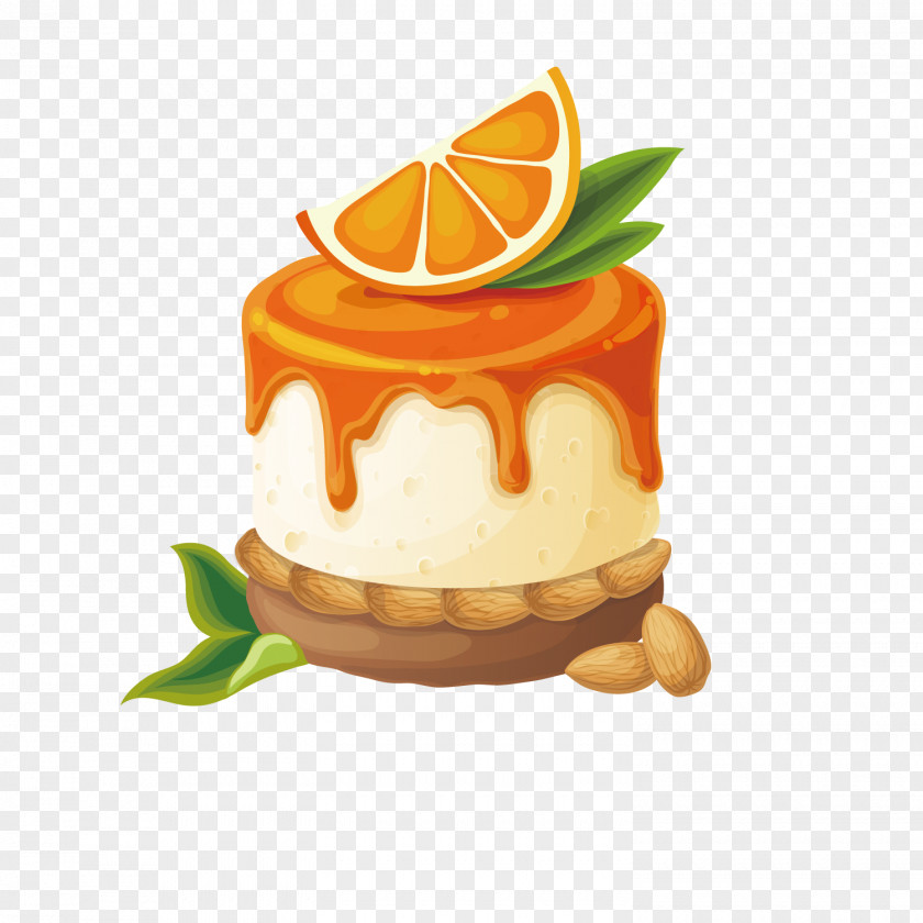 Orange Cake Cupcake Sponge PNG