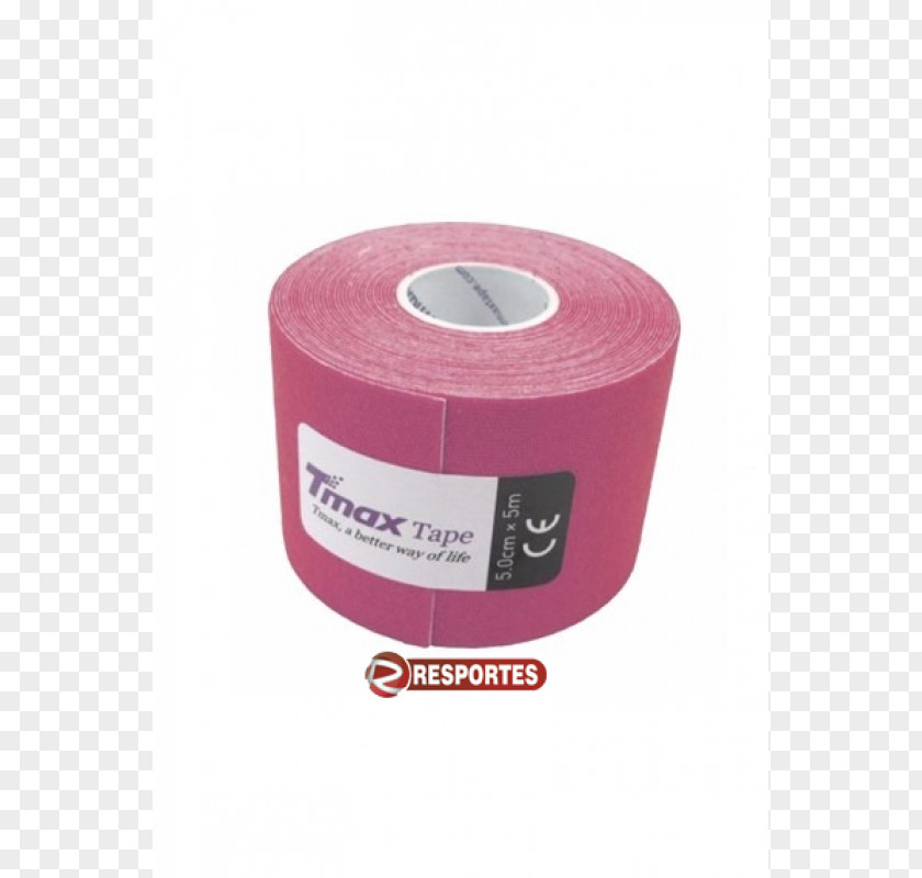 Sport Tape Elastic Therapeutic Bandage Red Pink PNG