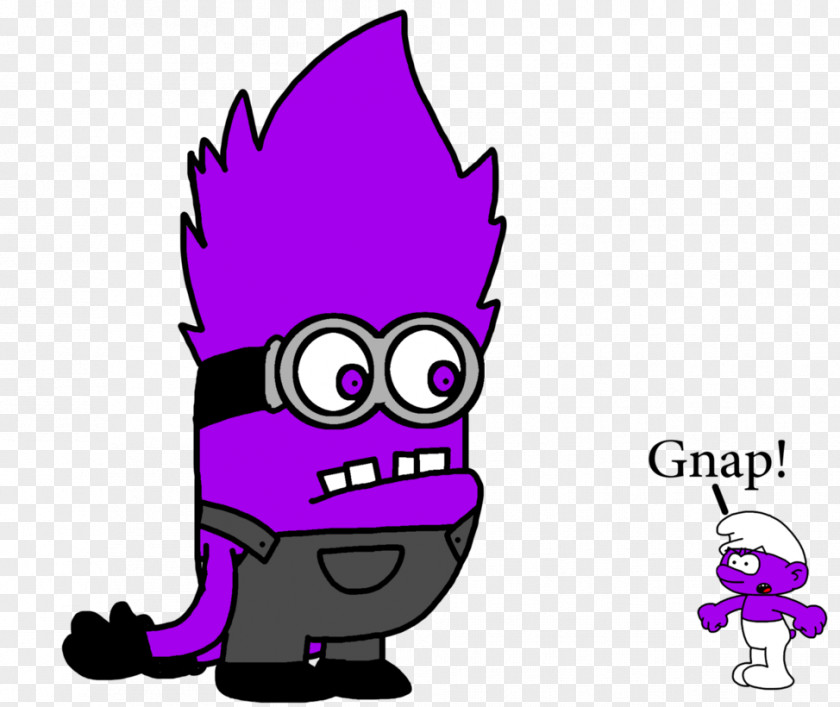 Youtube The Purple Smurfs Evil Minion Drawing YouTube PNG