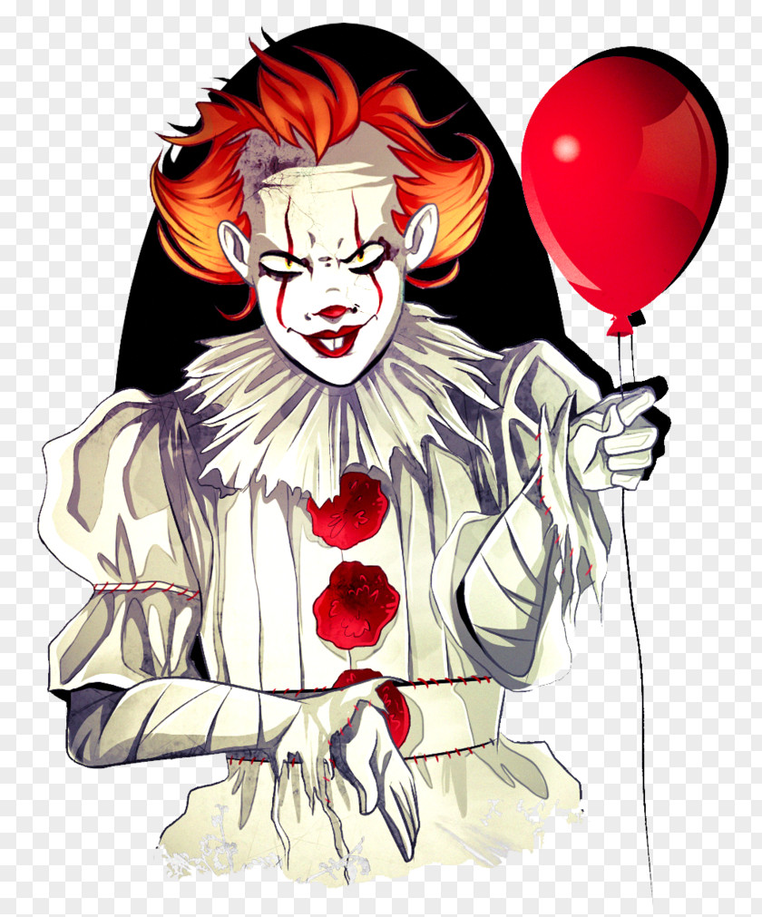 Clown It Fan Art Drawing Horror PNG