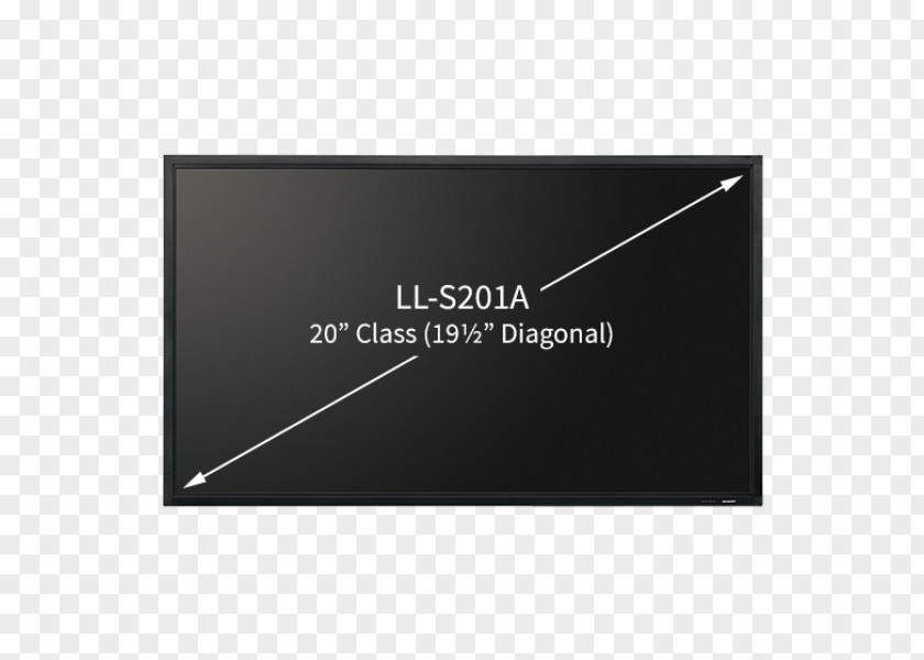 Computer Monitors LED-backlit LCD HDMI BNC Connector Sharp Full HD Black Signage Display PNG