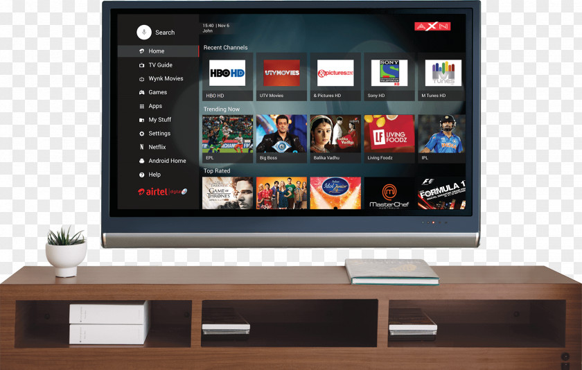 Android Tv Iptv Airtel Digital TV Bharti Streaming Television Set-top Box PNG
