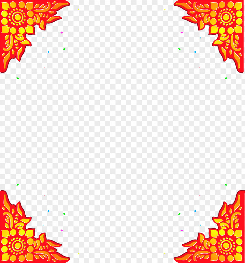 Creative Design Pattern Frame Ano Nuevo Chino (Chinese New Year) PNG