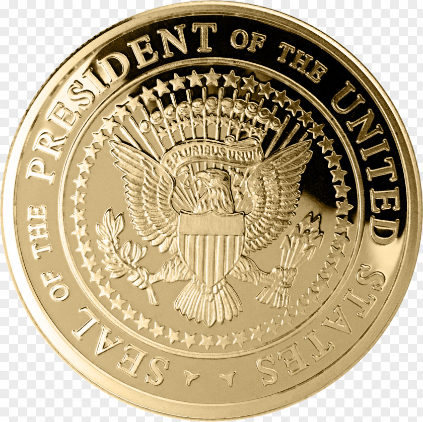 Gold Seal Of The President United States Medal US Presidential Election 2016 PNG