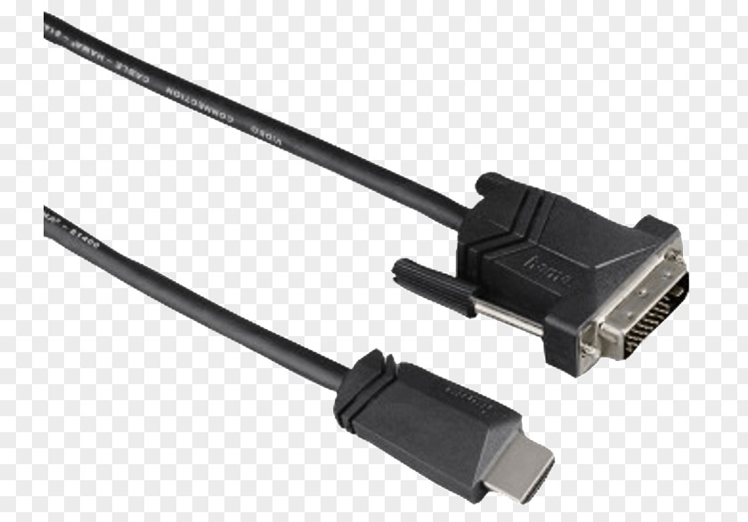 HDMi Hama Cable HDMI-DVI-D Digital Visual Interface Electrical Connector PNG