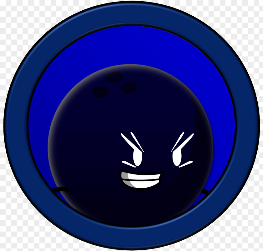Smiley Cobalt Blue Circle Font PNG