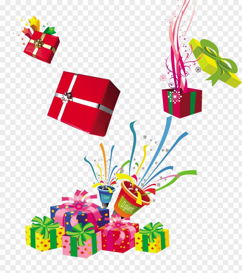 Surprise Gift Boxes Fireworks Box PNG