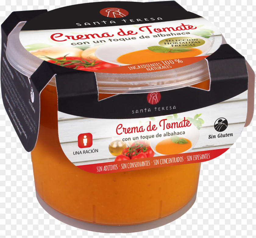 ALBAHACA Tomato Soup Custard Condiment Yemas De Santa Teresa Velouté Sauce PNG