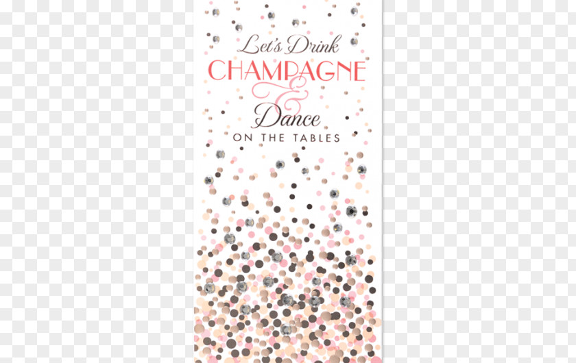 Champagne Fizz Drink Greeting & Note Cards Foil Stamping PNG