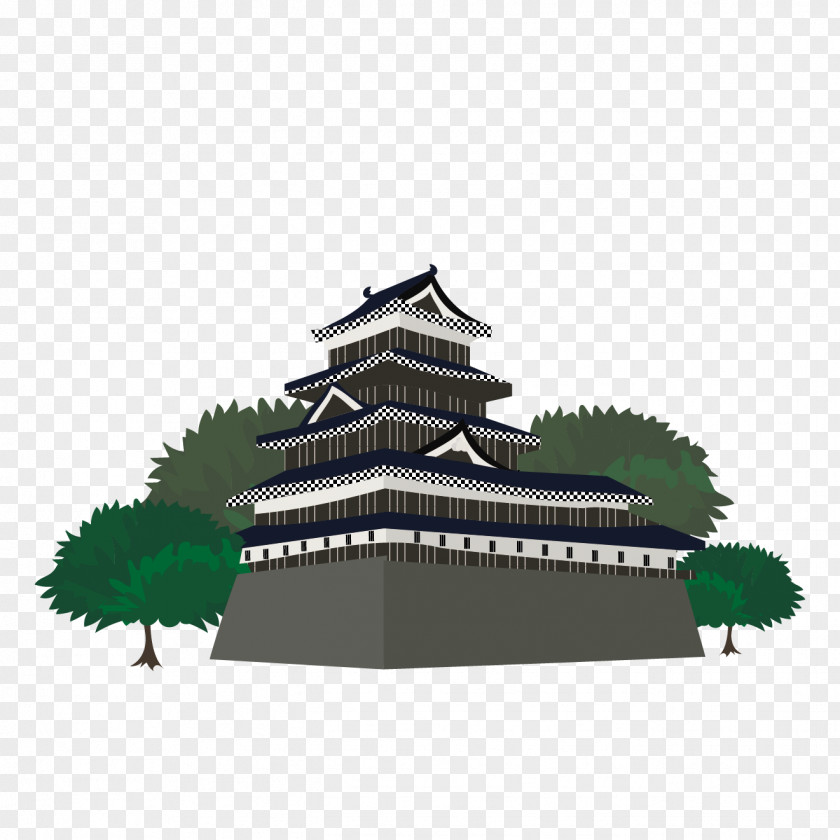 Tree Chinese Architecture Roof PNG