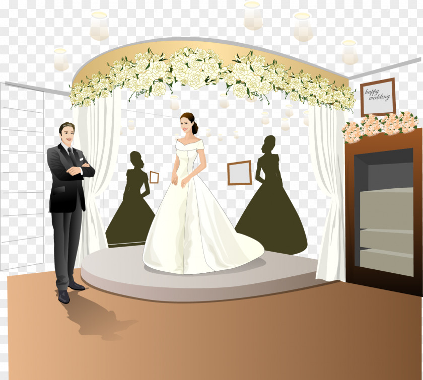 Vector Material Wedding Photography Bride PNG