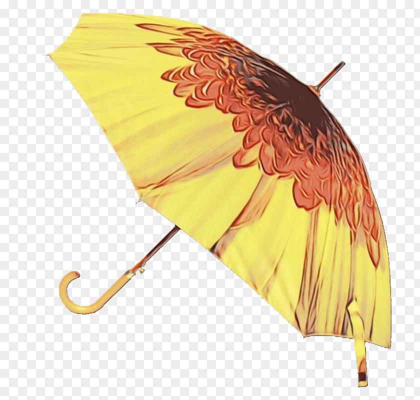 Leaf Yellow Umbrella PNG