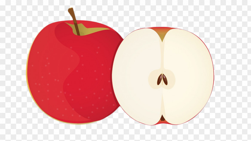 Red Apple Apples Crisp Food Health PNG