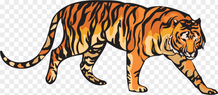 Tiger Lion Sumatran Embroidery Clip Art PNG
