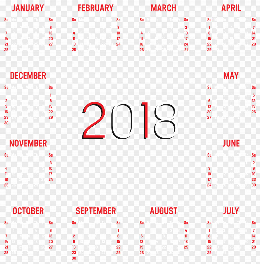 2018 Calendar Transparent Image Line Point Angle PNG