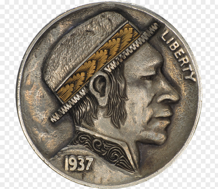 Coin Hobo Nickel Art Silver Design PNG