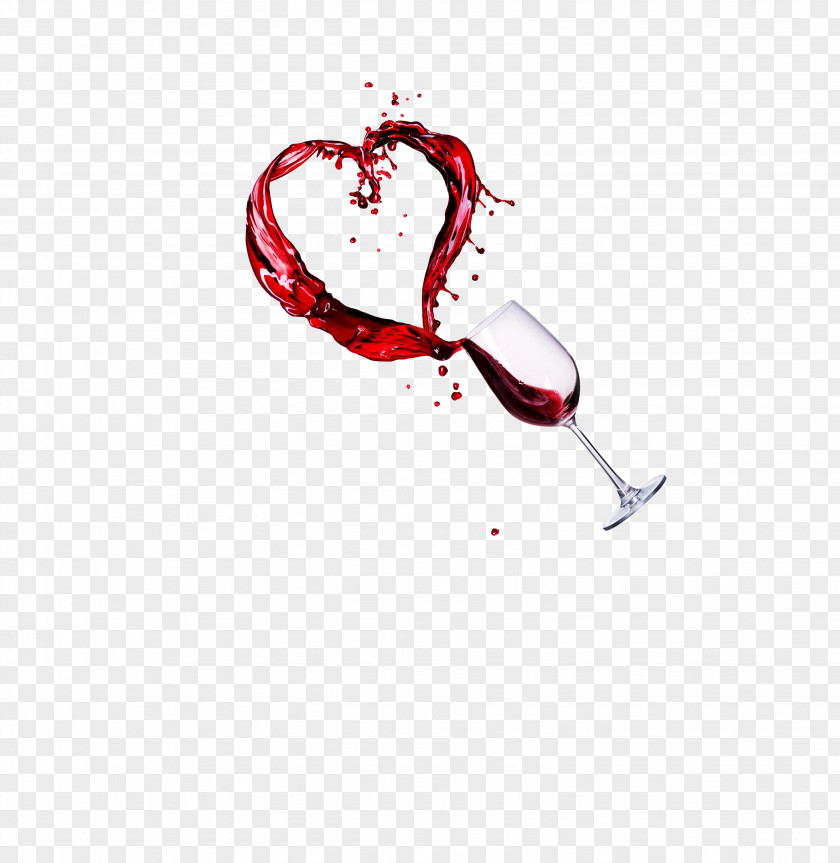 Creative Wine Red Merlot Must Heart PNG