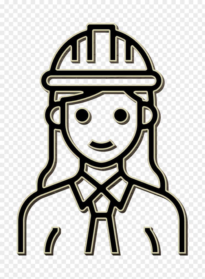 Engineer Icon Technician Occupation Woman PNG
