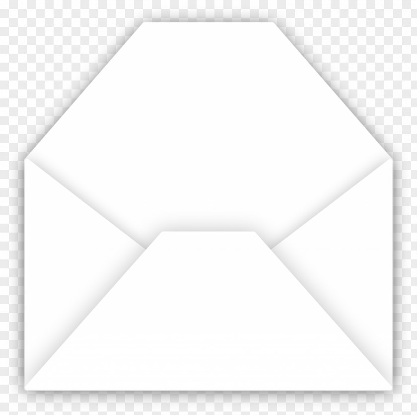Envelope Paper Triangle Black And White Pattern PNG