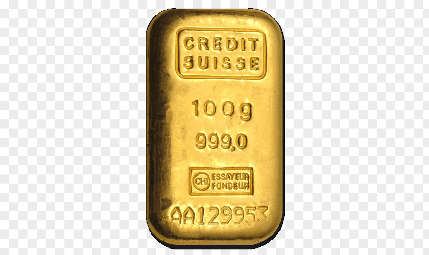 Gold Bar Credit Suisse Switzerland Ounce PNG