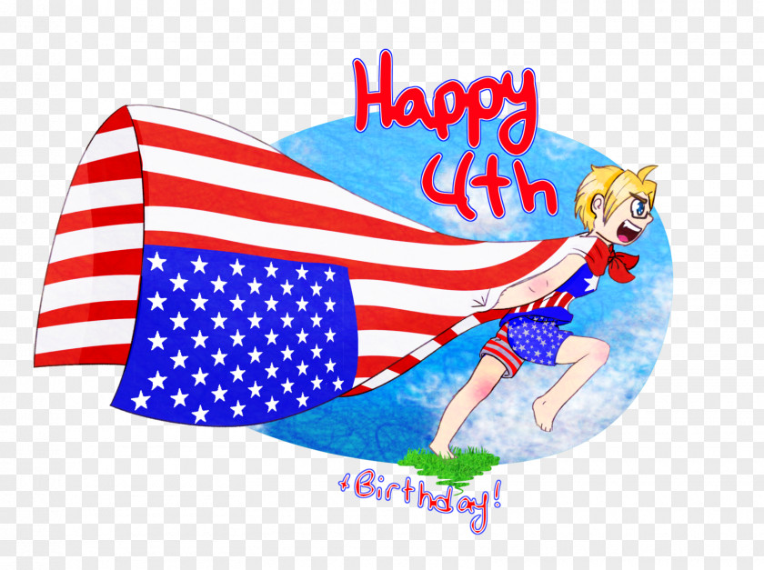 Happy 4th Birthday Character Font PNG