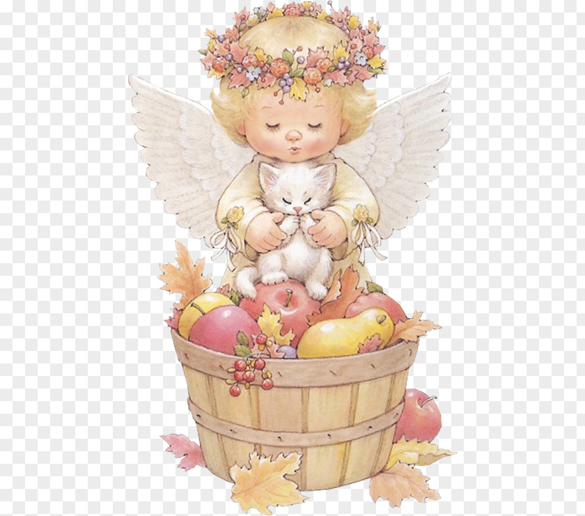 Angel HOLLY BABES Christmas Clip Art PNG