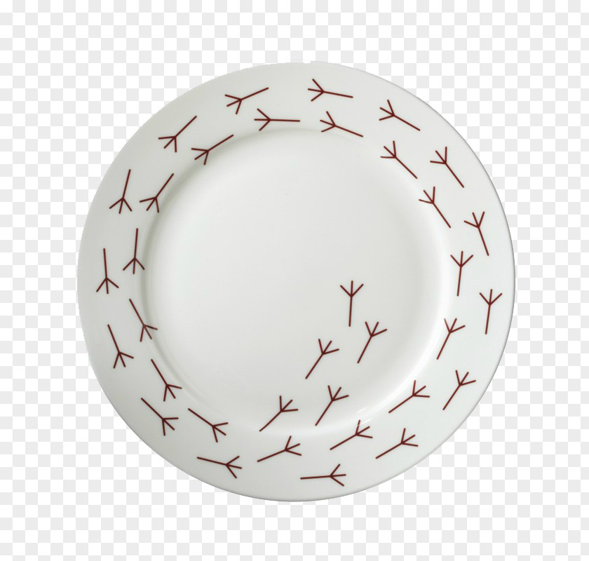 Dandelion Plate Table Ceramic Dining Room Bone China PNG