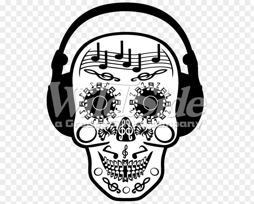 Headphones Skull Headgear Clip Art PNG
