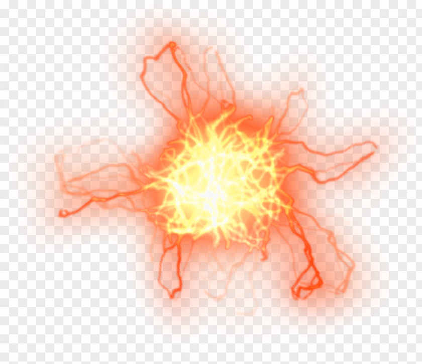 Orange Atmosphere Light Lightning Effect Element Lens Flare Wallpaper PNG