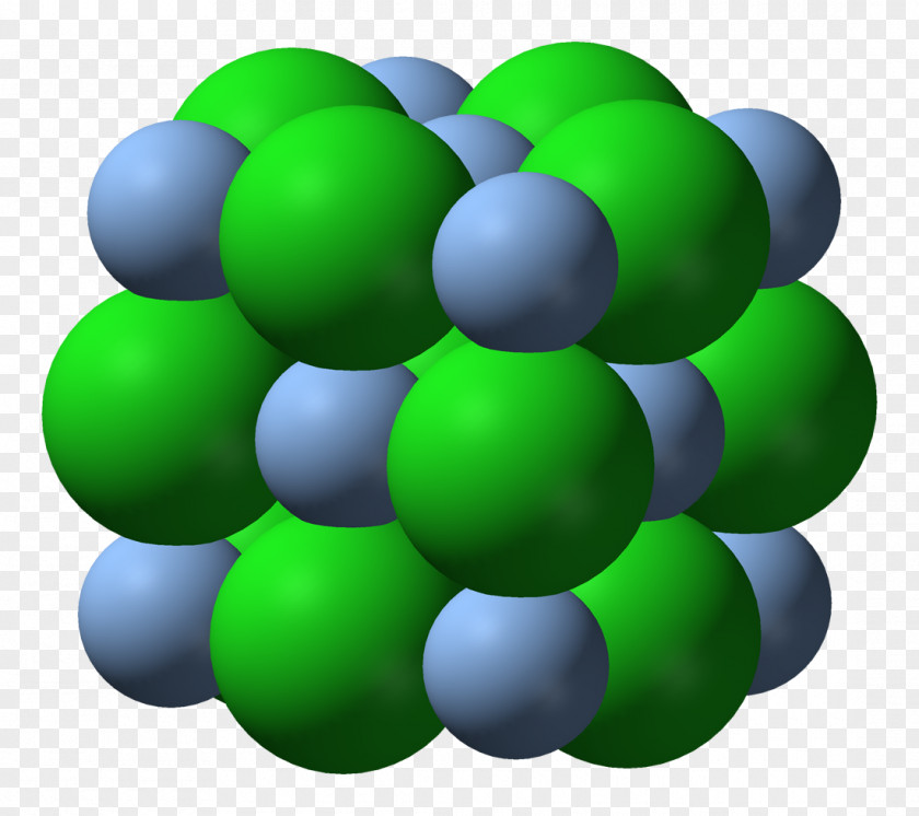 3d Silver Chloride Ionic Compound Chemical PNG