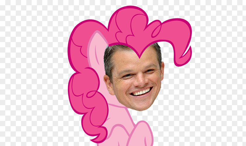 Matt Damon Pinkie Pie My Little Pony: Friendship Is Magic Fandom Equestria Ear Cheek PNG