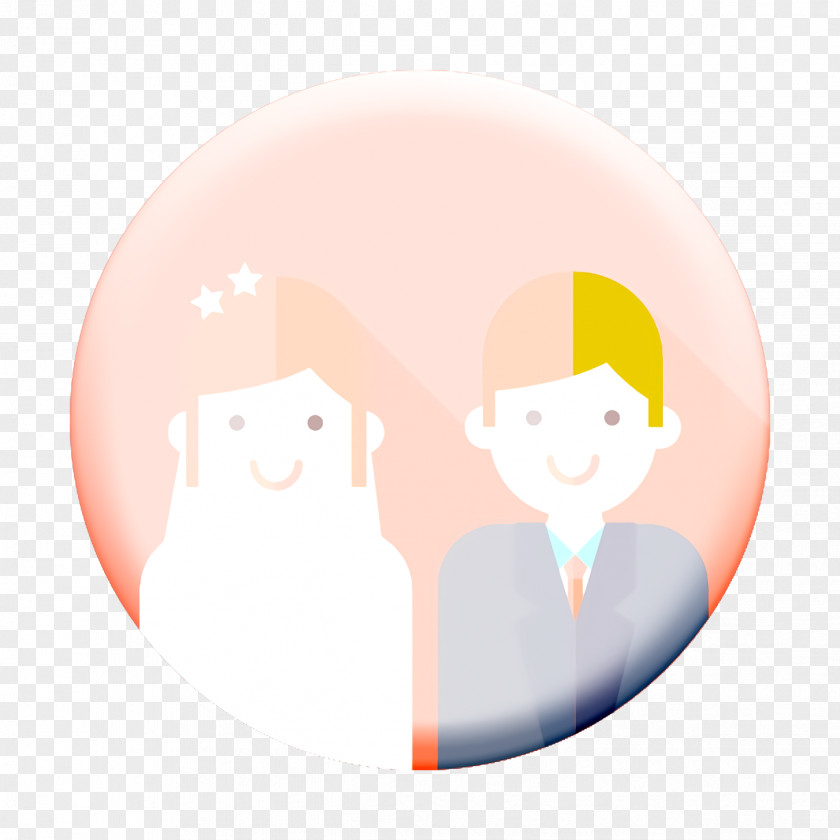 Newlyweds Icon Bride Family PNG