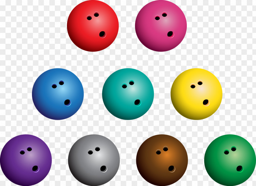 Vector Bowling Ball Ten-pin PNG