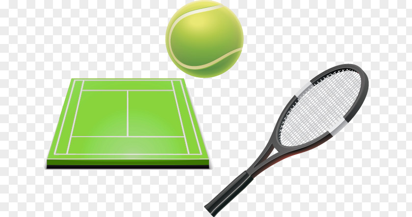 Vector Sports Equipment Tennis Centre U5373u58a8 Racket Ball PNG