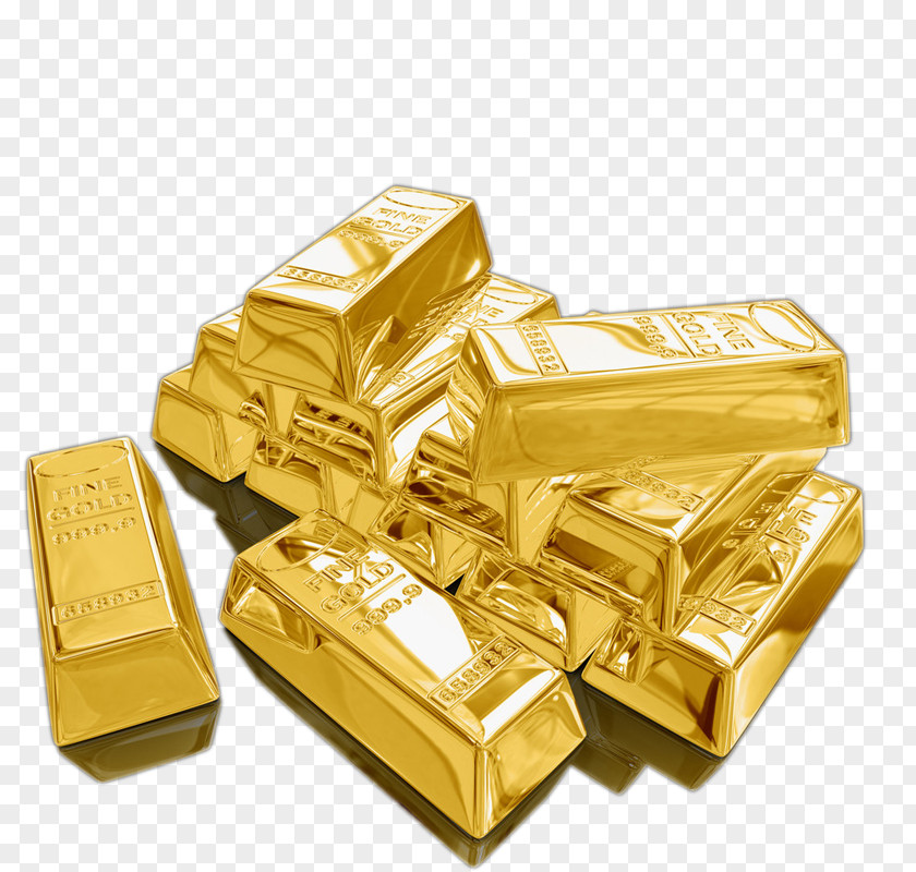 3D Gold As An Investment Money Bar Bullion PNG
