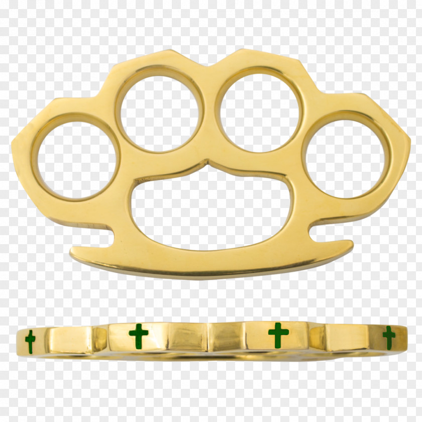 Brass Knuckles Paperweight Material PNG